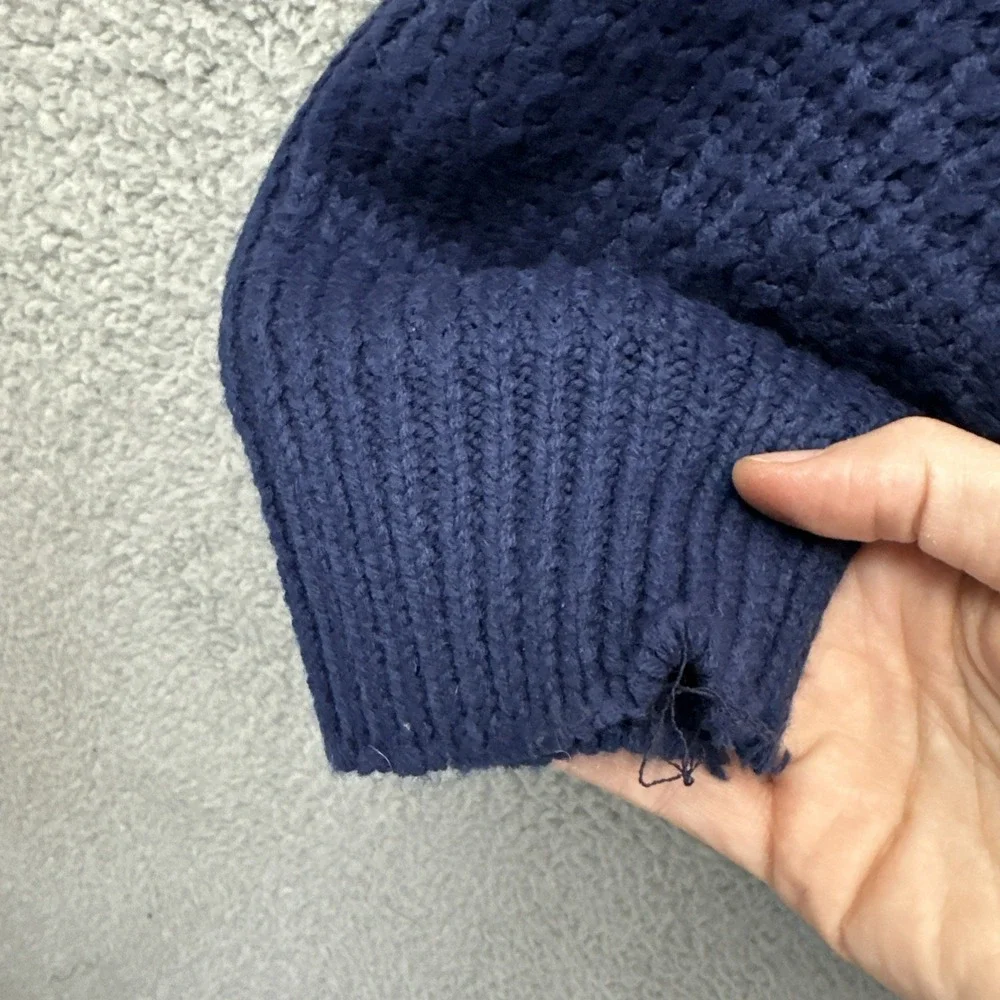 Vintage Pagliano‎ Sweater Navy Blue Normcore Retro Grandpa 90s Men's XXL 2XL